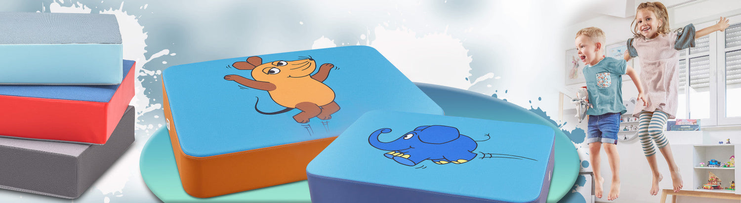 Bampti Huepfmatratze, Huepfpolster,Trampolin für Zuhause,Turnmatte,Gymnastikmatte,Kinderzimmer